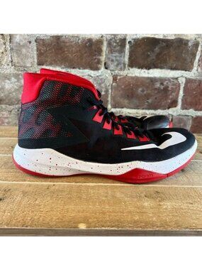 Nike Men's Zoom Devosion Basketball Shoes Sneakers Black/Red Size 11 (844592-005